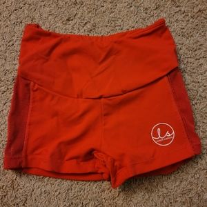 Lauren Simpson mesh scrunch bum shorts